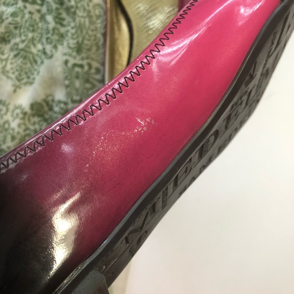 Sam Edelman Ebony Slip on Flats Peep Toe Ombré - Picture 6 of 8